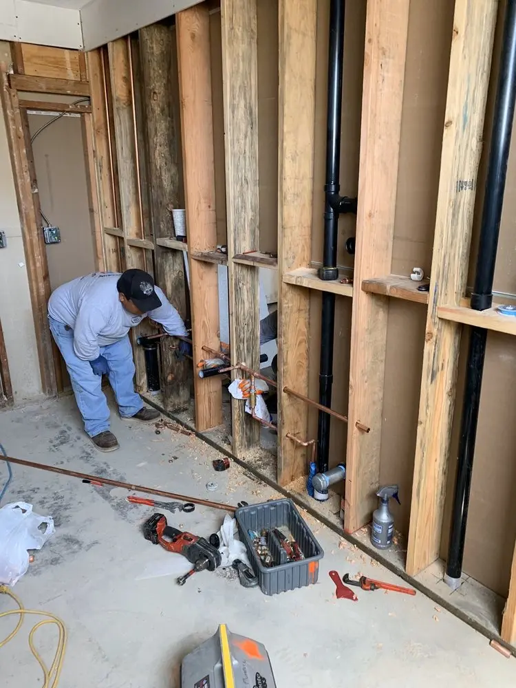 Commercial rough-in plumbing for Water Heater Replacement in Sherrill Park